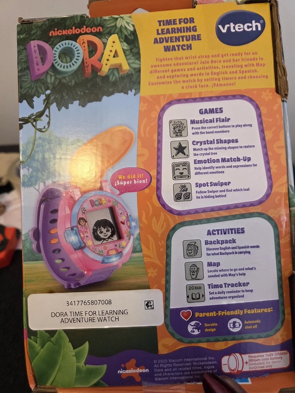 VTech Dora Kids Adventure Watch - Purple & Yellow